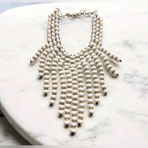 Sassy Jones Ebony Bib - Flat Ivory